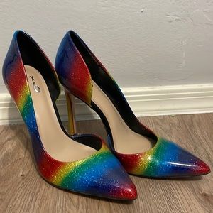 Rainbow Sparkle High Heels